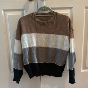 Color block sweater